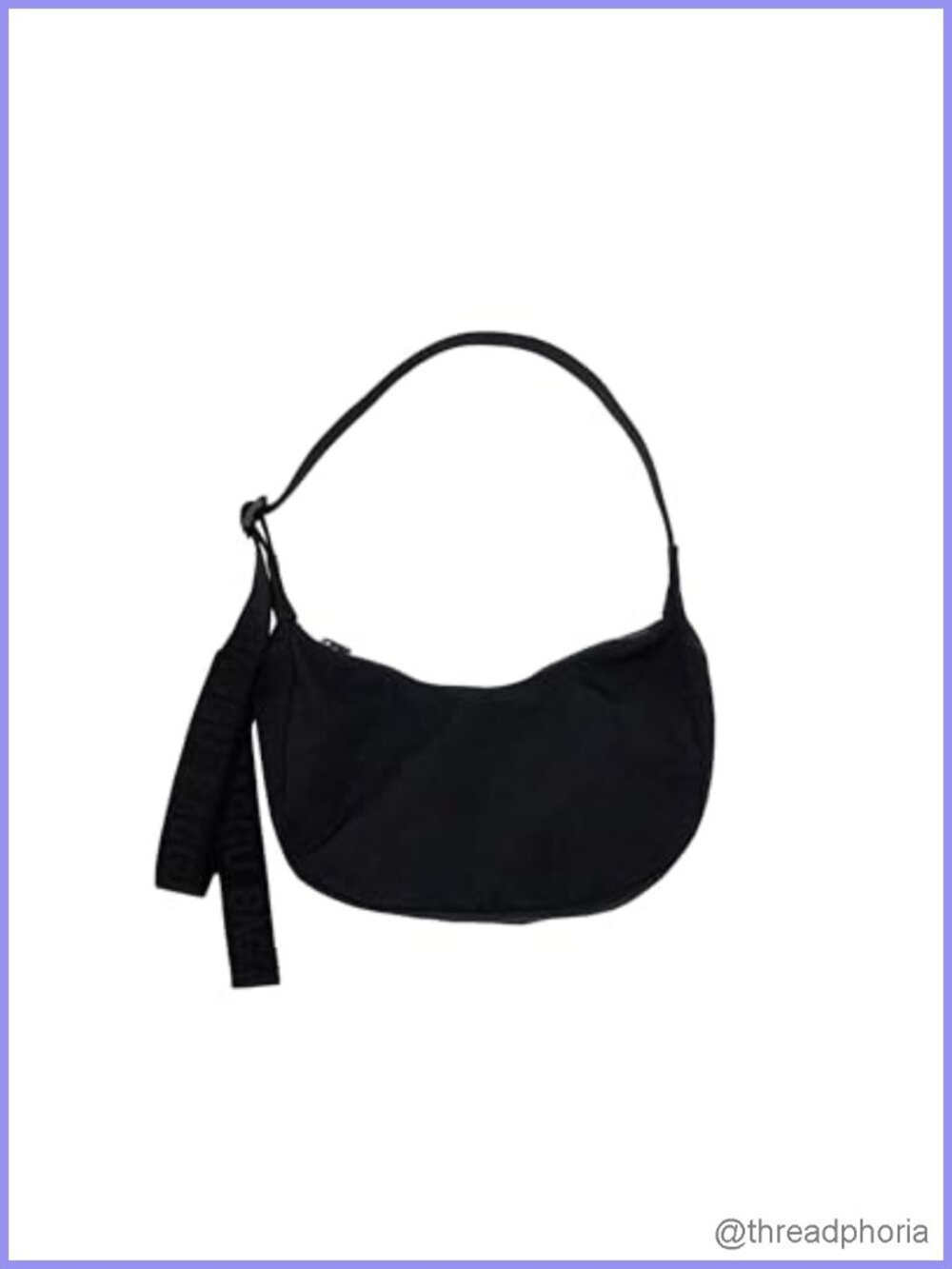 BAGGU Small Nylon Crescent Bag Recycled Heavyweight Nylon